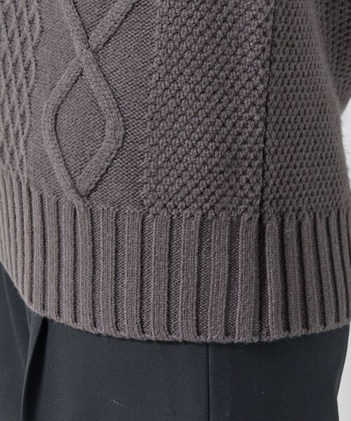 NARACAMICIE / ナラカミーチェ ニット・セーター | 【NARACAMICIE】ケーブルニットベスト | 詳細9