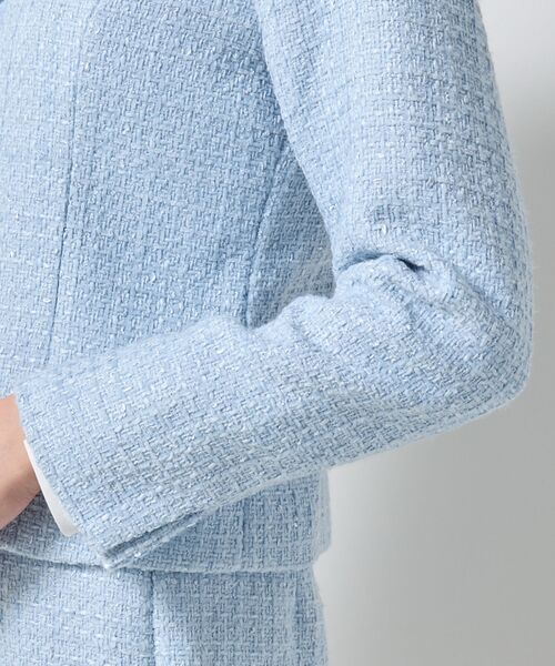 NARACAMICIE / ナラカミーチェ テーラードジャケット | 【NARACAMICIE】【セットアップ対応】ファンシーツィードノーカラージャケット | 詳細11