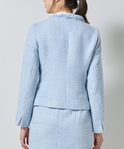 NARACAMICIE / ナラカミーチェ テーラードジャケット | 【NARACAMICIE】【セットアップ対応】ファンシーツィードノーカラージャケット | 詳細6
