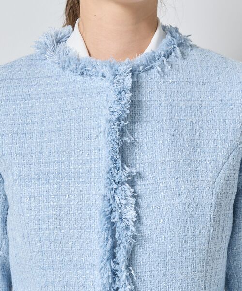 NARACAMICIE / ナラカミーチェ テーラードジャケット | 【NARACAMICIE】【セットアップ対応】ファンシーツィードノーカラージャケット | 詳細7