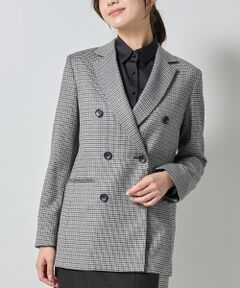 NARACAMICIE / ナラカミーチェ テーラードジャケット | 【NARACAMICIE】【セットアップ対応】チェックダブルブレストジャケット