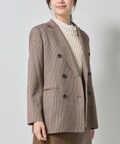NARACAMICIE / ナラカミーチェ テーラードジャケット | 【NARACAMICIE】【セットアップ対応】チェックダブルブレストジャケット