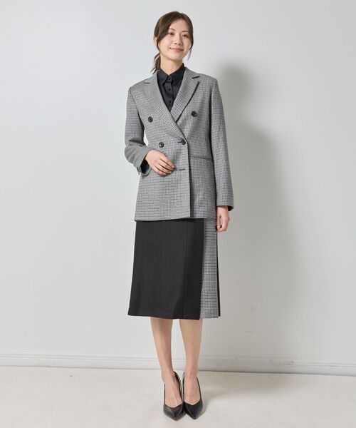 NARACAMICIE / ナラカミーチェ テーラードジャケット | 【NARACAMICIE】【セットアップ対応】チェックダブルブレストジャケット | 詳細16