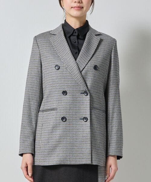 NARACAMICIE / ナラカミーチェ テーラードジャケット | 【NARACAMICIE】【セットアップ対応】チェックダブルブレストジャケット | 詳細3