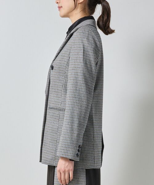 NARACAMICIE / ナラカミーチェ テーラードジャケット | 【NARACAMICIE】【セットアップ対応】チェックダブルブレストジャケット | 詳細4