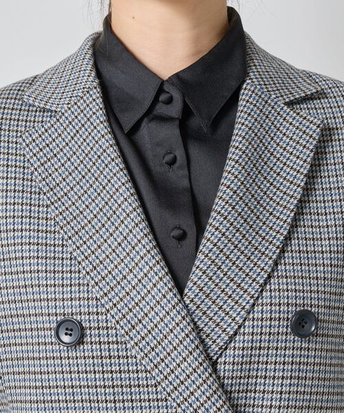 NARACAMICIE / ナラカミーチェ テーラードジャケット | 【NARACAMICIE】【セットアップ対応】チェックダブルブレストジャケット | 詳細6