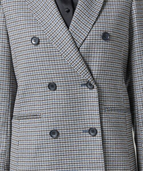 NARACAMICIE / ナラカミーチェ テーラードジャケット | 【NARACAMICIE】【セットアップ対応】チェックダブルブレストジャケット | 詳細7