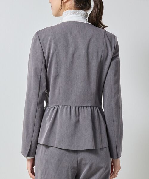 NARACAMICIE / ナラカミーチェ テーラードジャケット | 【NARACAMICIE】【セットアップ対応】ペプラムノーカラージャケット | 詳細5