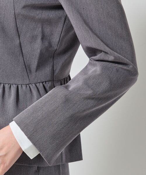 NARACAMICIE / ナラカミーチェ テーラードジャケット | 【NARACAMICIE】【セットアップ対応】ペプラムノーカラージャケット | 詳細8