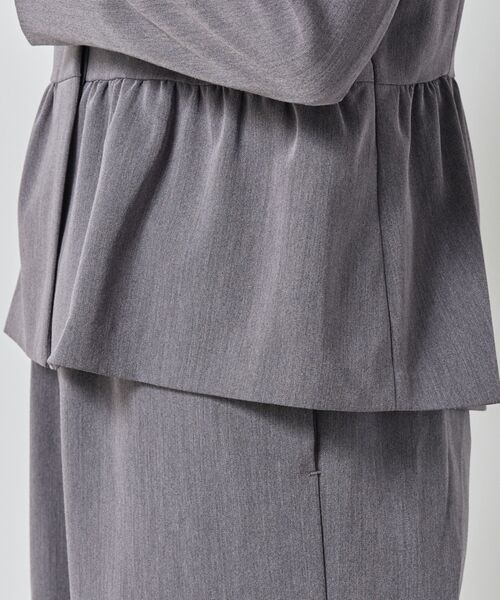 NARACAMICIE / ナラカミーチェ テーラードジャケット | 【NARACAMICIE】【セットアップ対応】ペプラムノーカラージャケット | 詳細9