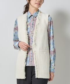 NARACAMICIE / ナラカミーチェ その他アウター | 【NARACAMICIE】ファンシーツィードジレ