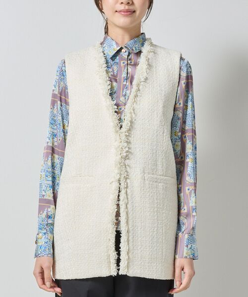 NARACAMICIE / ナラカミーチェ その他アウター | 【NARACAMICIE】ファンシーツィードジレ | 詳細1