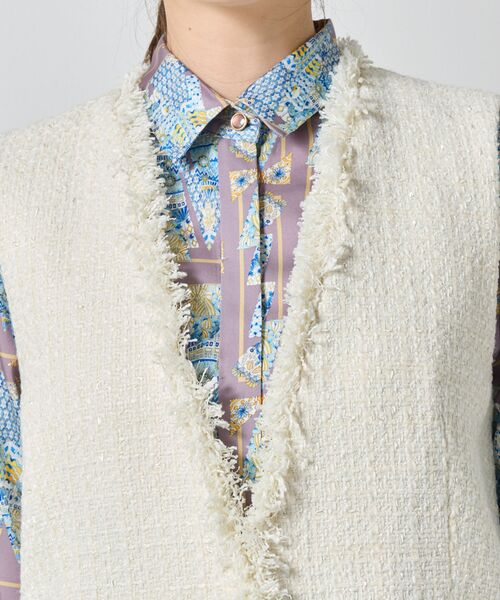 NARACAMICIE / ナラカミーチェ その他アウター | 【NARACAMICIE】ファンシーツィードジレ | 詳細4