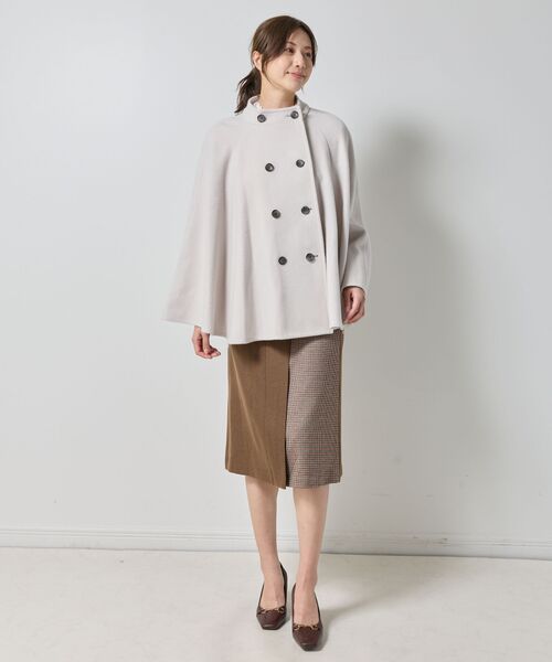 NARACAMICIE / ナラカミーチェ ダッフルコート | 【NARACAMICIE】ウールポンチョコート | 詳細13