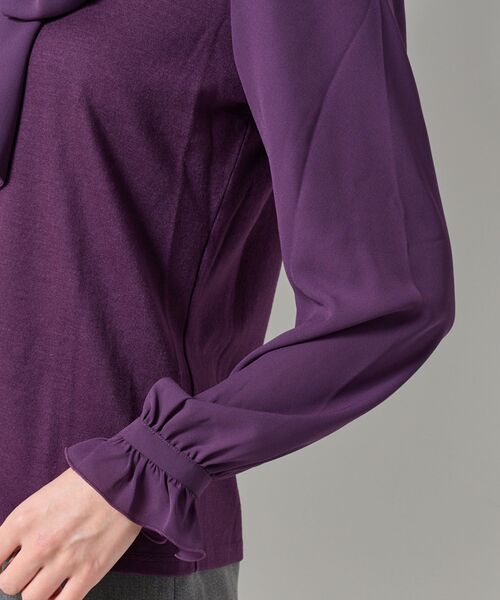 NARACAMICIE / ナラカミーチェ カットソー | 【NARACAMICIE】ウールジャージリボンプルオーバー | 詳細12