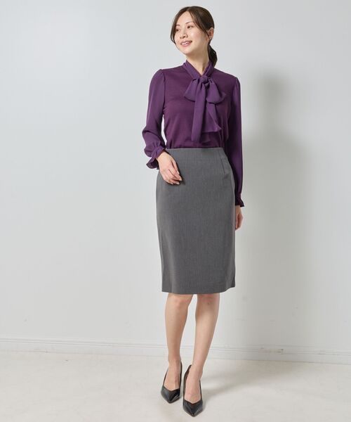 NARACAMICIE / ナラカミーチェ カットソー | 【NARACAMICIE】ウールジャージリボンプルオーバー | 詳細15