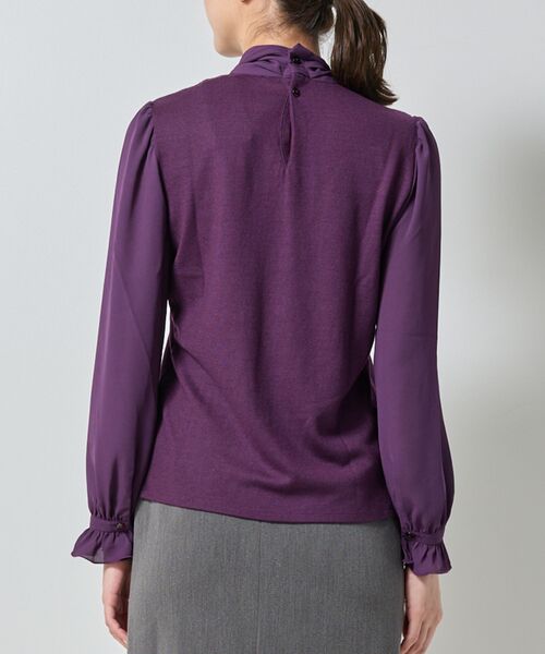 NARACAMICIE / ナラカミーチェ カットソー | 【NARACAMICIE】ウールジャージリボンプルオーバー | 詳細6