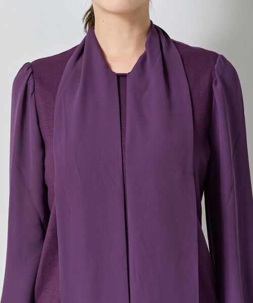 NARACAMICIE / ナラカミーチェ カットソー | 【NARACAMICIE】ウールジャージリボンプルオーバー | 詳細7