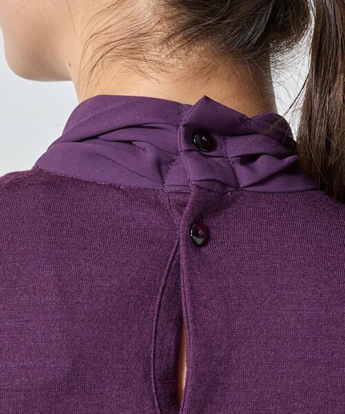 NARACAMICIE / ナラカミーチェ カットソー | 【NARACAMICIE】ウールジャージリボンプルオーバー | 詳細9