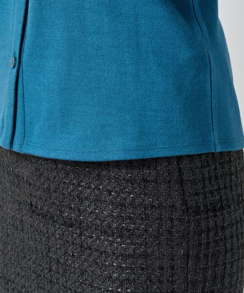 NARACAMICIE / ナラカミーチェ カットソー | 【NARACAMICIE】ウールジャージフリル長袖カットソー | 詳細10