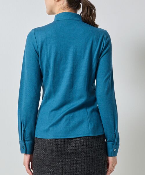 NARACAMICIE / ナラカミーチェ カットソー | 【NARACAMICIE】ウールジャージフリル長袖カットソー | 詳細6