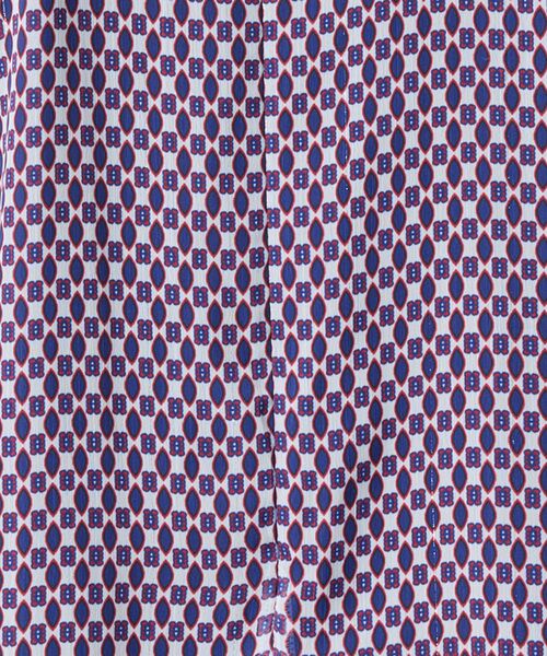 NARACAMICIE / ナラカミーチェ ロング・マキシ丈ワンピース | 【NARACAMICIE】小紋幾何フリルワンピース | 詳細11