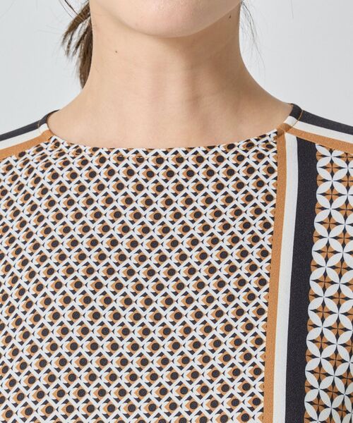 NARACAMICIE / ナラカミーチェ ロング・マキシ丈ワンピース | 【NARACAMICIE】共ベルト付パッチワーク幾何ワンピース | 詳細6