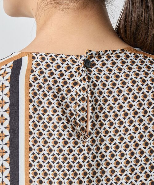 NARACAMICIE / ナラカミーチェ ロング・マキシ丈ワンピース | 【NARACAMICIE】共ベルト付パッチワーク幾何ワンピース | 詳細7