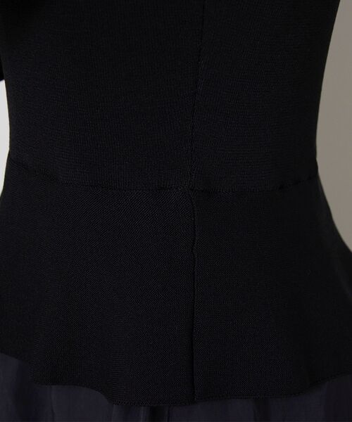 NARACAMICIE / ナラカミーチェ ロング・マキシ丈ワンピース | 【NARACAMICIE】襟取り外しバイカラーニットワンピース | 詳細7