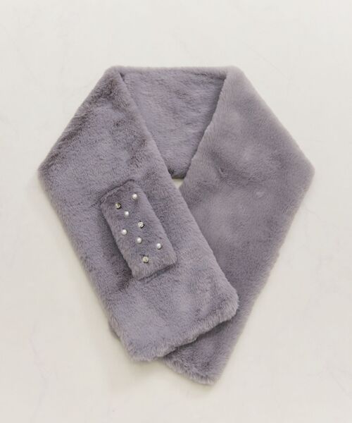 NARACAMICIE / ナラカミーチェ バンダナ・スカーフ | 【NARACAMICIE】エコファー パールループティペット | 詳細1