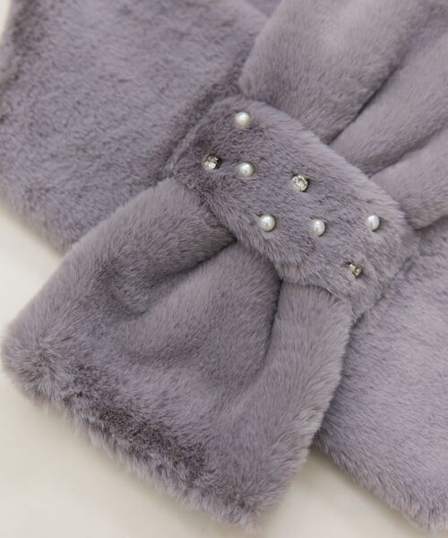 NARACAMICIE / ナラカミーチェ バンダナ・スカーフ | 【NARACAMICIE】エコファー パールループティペット | 詳細2