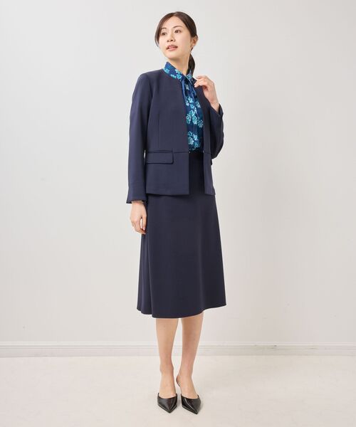 NARACAMICIE / ナラカミーチェ テーラードジャケット | 【NARACAMICIE】アクアスーティングノーカラージャケット | 詳細15