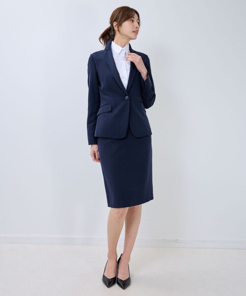 NARACAMICIE / ナラカミーチェ テーラードジャケット | 【NARACAMICIE】【セットアップスーツ対応】ストレッチダブルクロステーラードジャケット | 詳細13