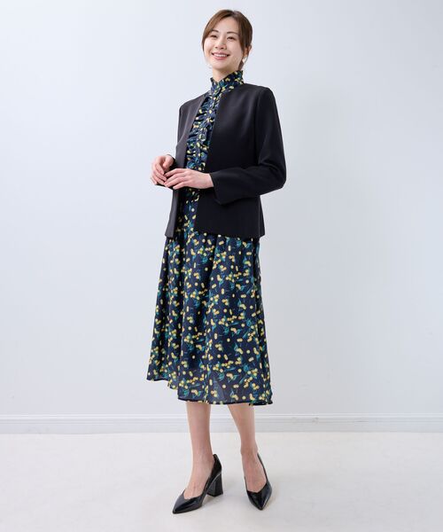 NARACAMICIE / ナラカミーチェ テーラードジャケット | 【NARACAMICIE】【セットアップスーツ対応】ストレッチダブルクロスノーカラージャケット | 詳細11