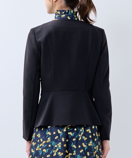 NARACAMICIE / ナラカミーチェ テーラードジャケット | 【NARACAMICIE】【セットアップスーツ対応】ストレッチダブルクロスノーカラージャケット | 詳細3