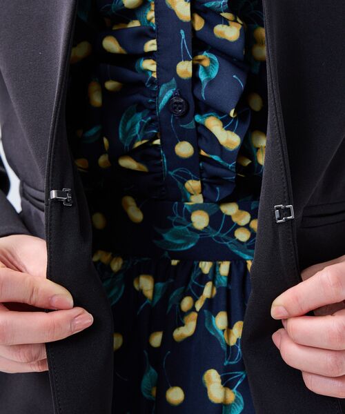 NARACAMICIE / ナラカミーチェ テーラードジャケット | 【NARACAMICIE】【セットアップスーツ対応】ストレッチダブルクロスノーカラージャケット | 詳細9