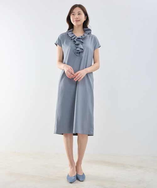 NARACAMICIE / ナラカミーチェ ロング・マキシ丈ワンピース | 【NARACAMICIE】スタンドフリルワンピース | 詳細9