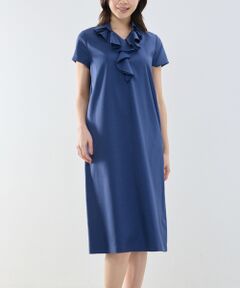 NARACAMICIE / ナラカミーチェ ロング・マキシ丈ワンピース | 【NARACAMICIE】襟付きフリルワンピース