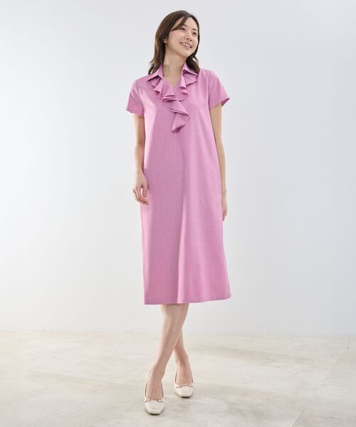 NARACAMICIE / ナラカミーチェ ロング・マキシ丈ワンピース | 【NARACAMICIE】襟付きフリルワンピース | 詳細13