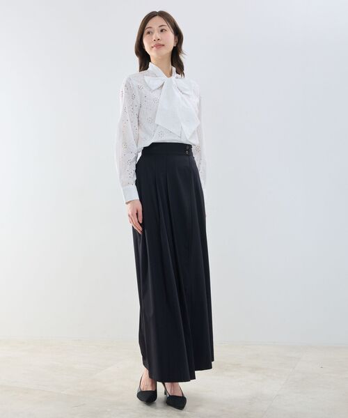 NARACAMICIE / ナラカミーチェ シャツ・ブラウス | 【NARACAMICIE】レースプリントボウタイ長袖ブラウス | 詳細10