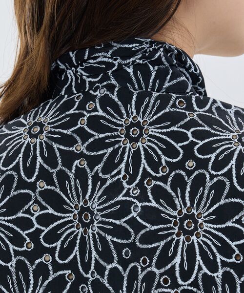 NARACAMICIE / ナラカミーチェ シャツ・ブラウス | 【NARACAMICIE】レースプリントボウタイ長袖ブラウス | 詳細5
