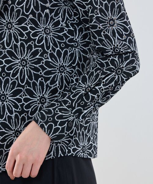 NARACAMICIE / ナラカミーチェ シャツ・ブラウス | 【NARACAMICIE】レースプリントボウタイ長袖ブラウス | 詳細7