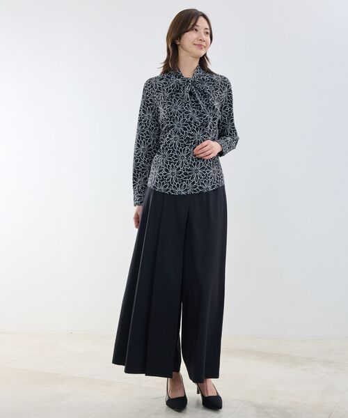 NARACAMICIE / ナラカミーチェ シャツ・ブラウス | 【NARACAMICIE】レースプリントボウタイ長袖ブラウス | 詳細9