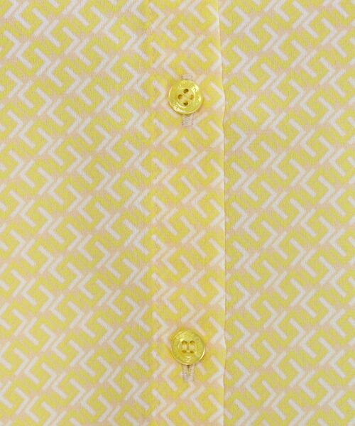 NARACAMICIE / ナラカミーチェ シャツ・ブラウス | 【NARACAMICIE】幾何柄ジョーゼット七分袖シャツ | 詳細7