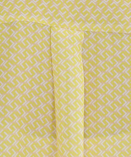 NARACAMICIE / ナラカミーチェ シャツ・ブラウス | 【NARACAMICIE】幾何柄ジョーゼット七分袖シャツ | 詳細9