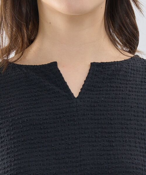 NARACAMICIE / ナラカミーチェ シャツ・ブラウス | 【NARACAMICIE】シュリンクジャガード七分袖プルオーバー | 詳細6