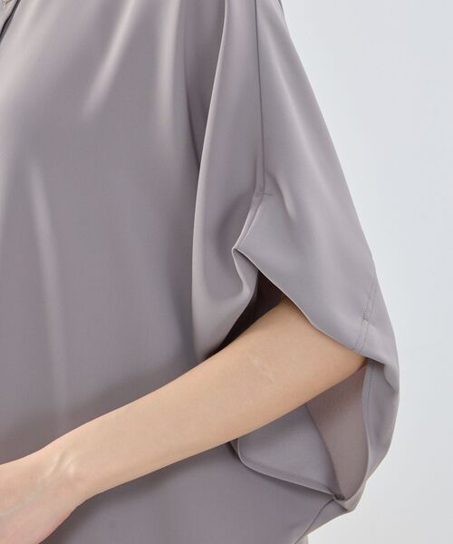 NARACAMICIE / ナラカミーチェ シャツ・ブラウス | 【NARACAMICIE】半袖テントラインブラウス | 詳細5