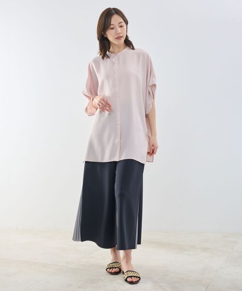 NARACAMICIE / ナラカミーチェ シャツ・ブラウス | 【NARACAMICIE】半袖テントラインブラウス | 詳細9