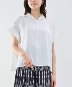 NARACAMICIE / ナラカミーチェ シャツ・ブラウス | 【NARACAMICIE】半袖セーラーカラーブラウス