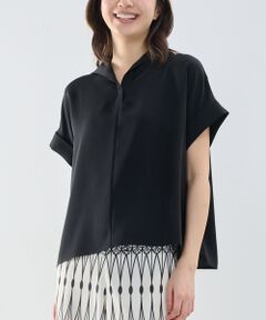 NARACAMICIE / ナラカミーチェ シャツ・ブラウス | 【NARACAMICIE】半袖セーラーカラーブラウス